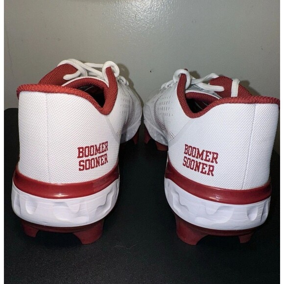 Nike Alpha Huarache Elite Oklahoma Sooners Baseball Cleats DR0208-101 Men's 9 - Picture 6 of 6